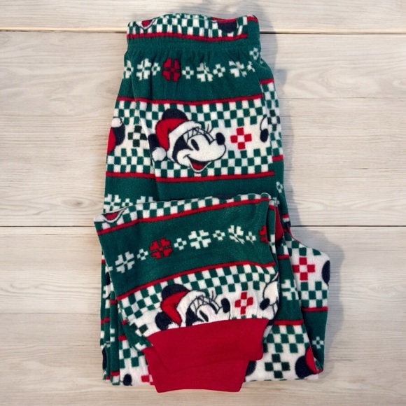 Disney Mickey Mouse Unisex Christmas Pajamas 2 Piece Set Size 10 NWT - Picture 8 of 12